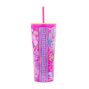 Lilly Pulitzer Acrylic Tumbler With Straw